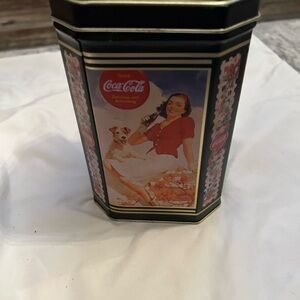 Coca Cola Black and Red Decorative Tin